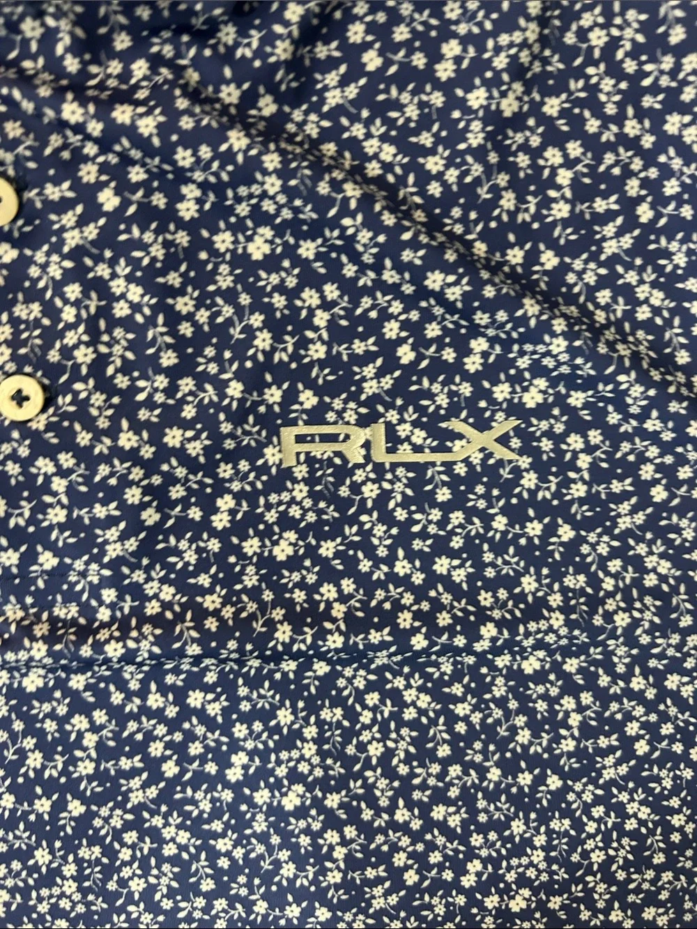 Ralph Lauren RLX Blue Micro-Print Polo